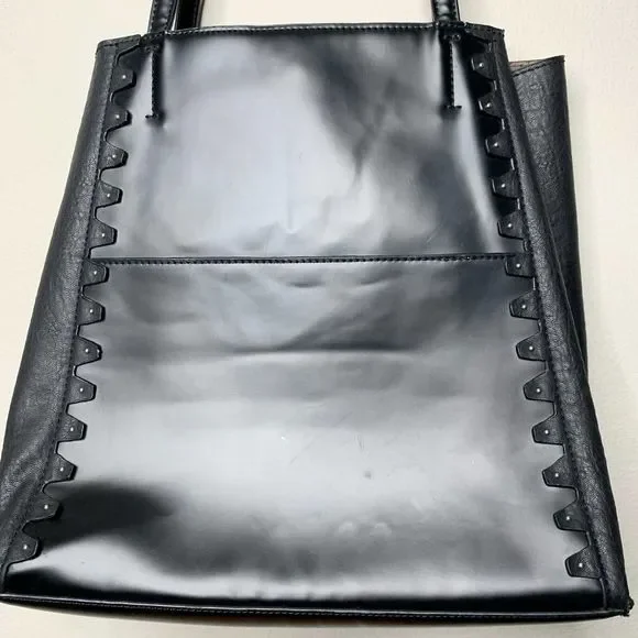 Danielle Nicole Faux Leather Tote Bag Black - Picture 14 of 15